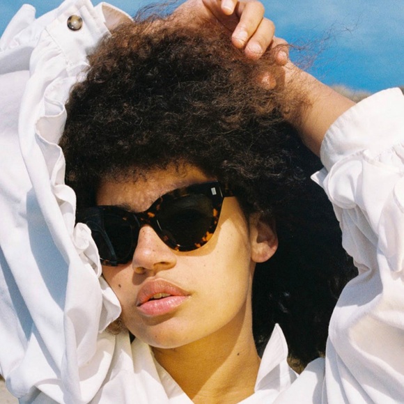 Monokel Neko Havana Sunglasses - Green Lens - Picture 2 of 9